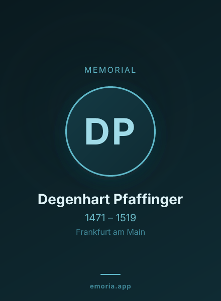 Memorial portrait of Degenhart Pfaffinger
