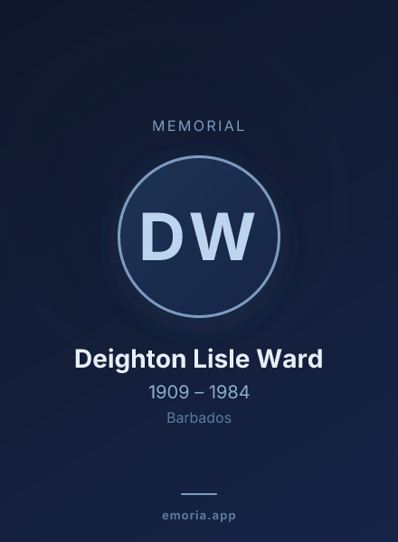 Memorial portrait of Deighton Lisle Ward