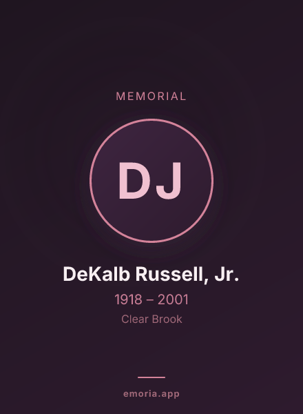 Memorial portrait of DeKalb Russell, Jr.