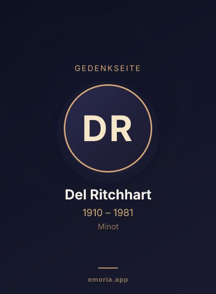 Gedenkportrait von Del Ritchhart