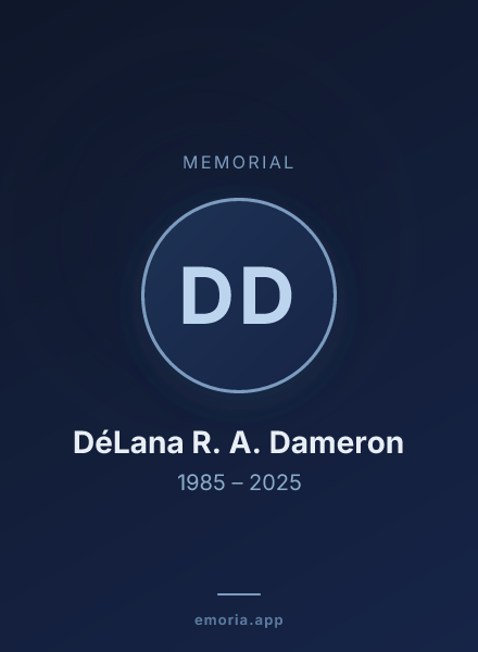 Memorial portrait of DéLana R. A. Dameron