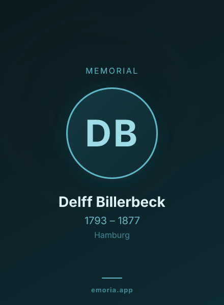 Memorial portrait of Delff Billerbeck