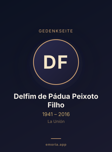 Gedenkportrait von Delfim de Pádua Peixoto Filho