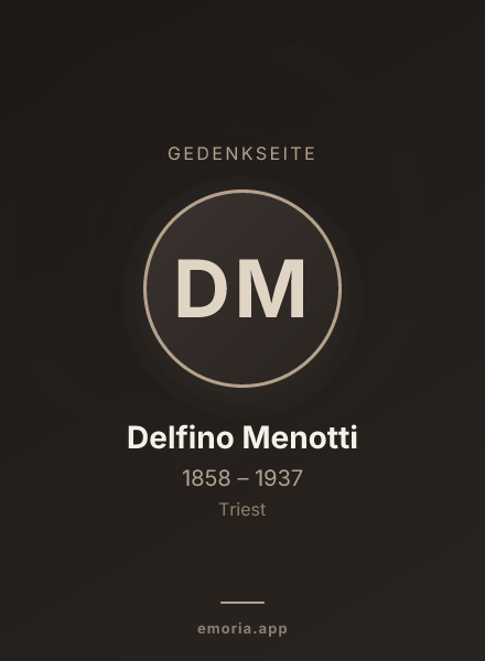 Gedenkportrait von Delfino Menotti