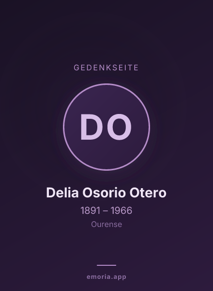 Gedenkportrait von Delia Osorio Otero