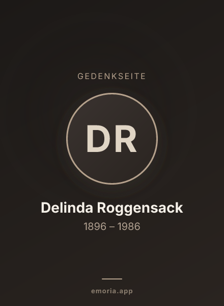 Gedenkportrait von Delinda Roggensack