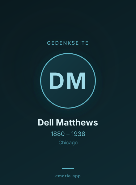 Gedenkportrait von Dell Matthews