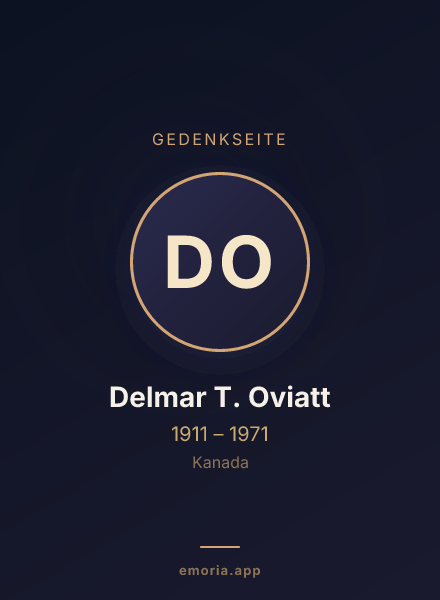 Gedenkportrait von Delmar T. Oviatt
