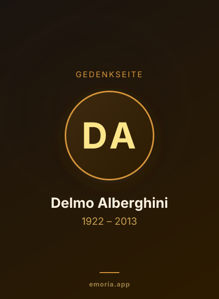 Gedenkportrait von Delmo Alberghini