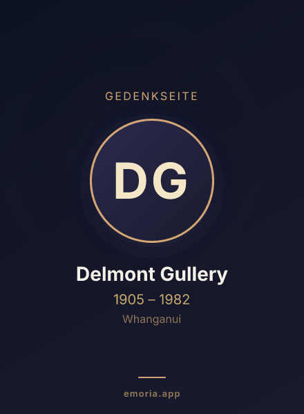 Gedenkportrait von Delmont Gullery