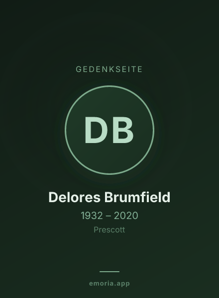 Gedenkportrait von Delores Brumfield