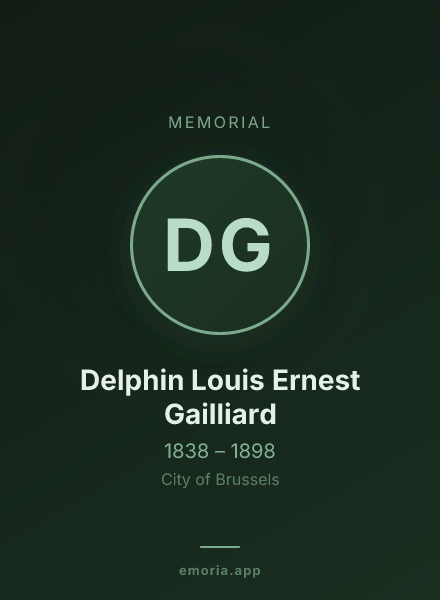 Memorial portrait of Delphin Louis Ernest Gailliard