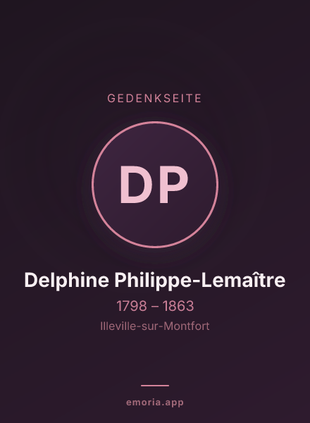 Gedenkportrait von Delphine Philippe-Lemaître