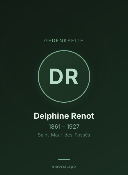 Gedenkportrait von Delphine Renot