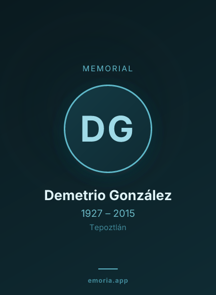 Memorial portrait of Demetrio González
