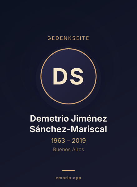 Gedenkportrait von Demetrio Jiménez Sánchez-Mariscal