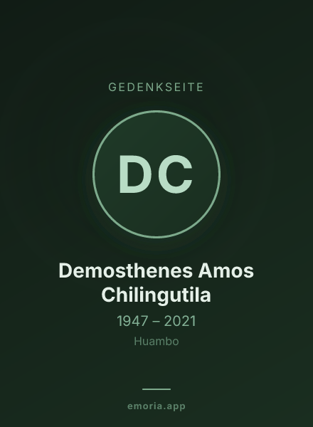 Gedenkportrait von Demosthenes Amos Chilingutila