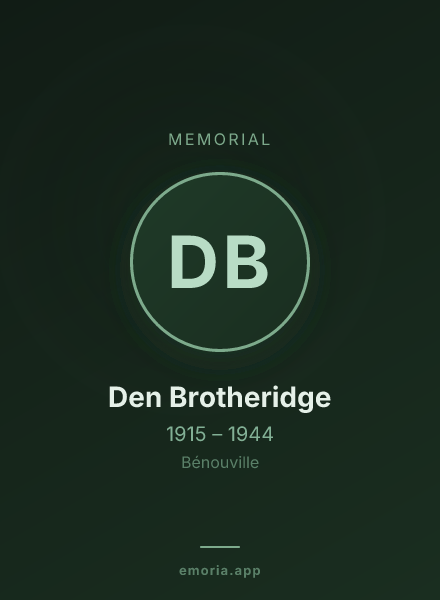 Memorial portrait of Den Brotheridge