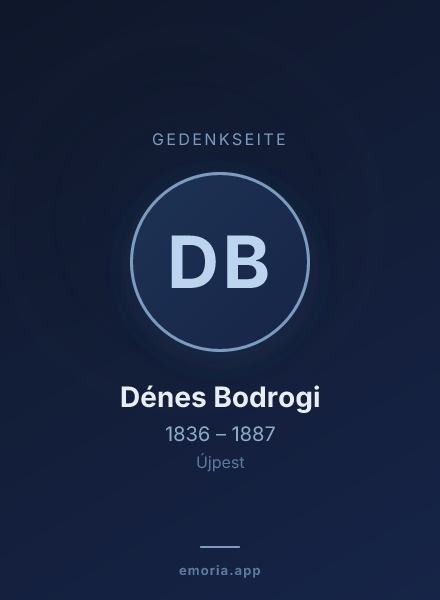 Gedenkportrait von Dénes Bodrogi