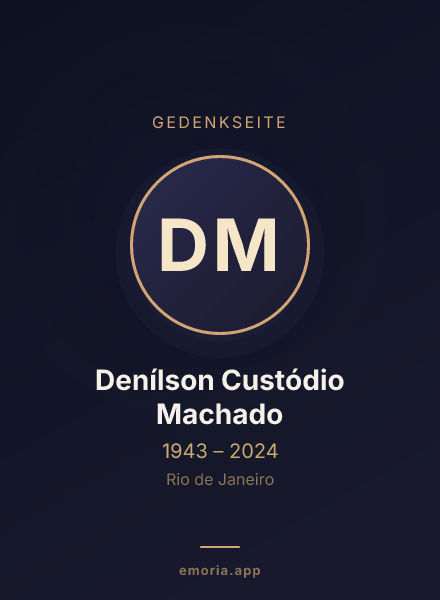 Gedenkportrait von Denílson Custódio Machado