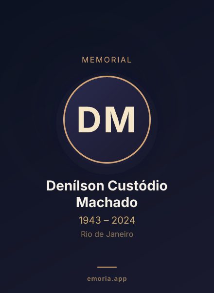 Memorial portrait of Denílson Custódio Machado