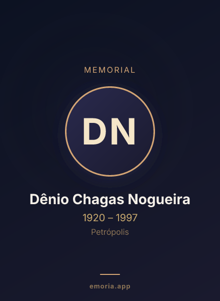 Memorial portrait of Dênio Chagas Nogueira
