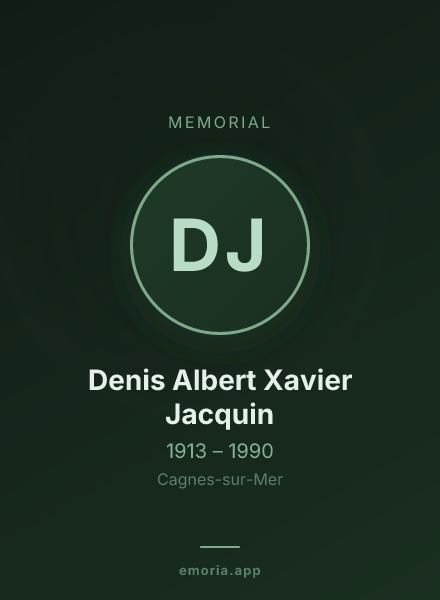 Memorial portrait of Denis Albert Xavier Jacquin