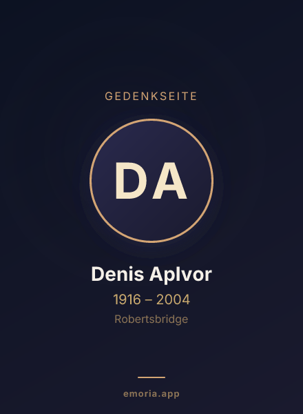 Gedenkportrait von Denis ApIvor