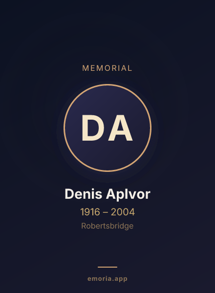 Memorial portrait of Denis ApIvor