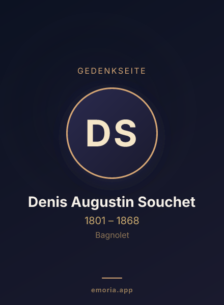 Gedenkportrait von Denis Augustin Souchet