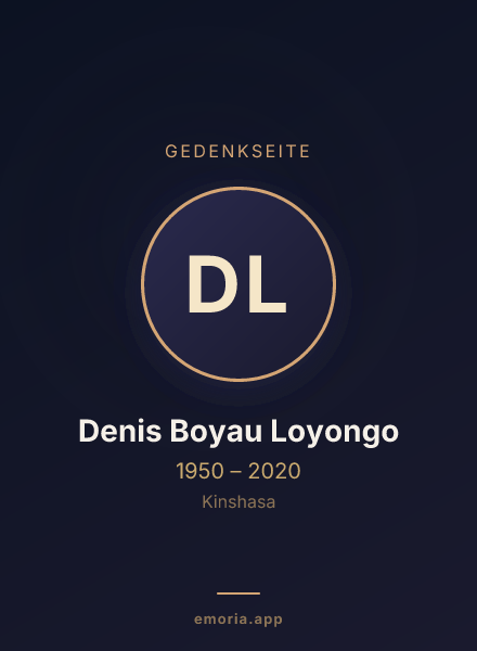 Gedenkportrait von Denis Boyau Loyongo