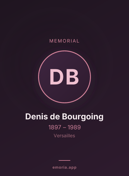 Memorial portrait of Denis de Bourgoing