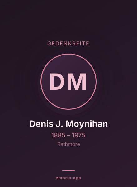 Gedenkportrait von Denis J. Moynihan