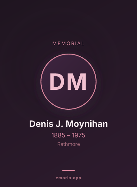 Memorial portrait of Denis J. Moynihan
