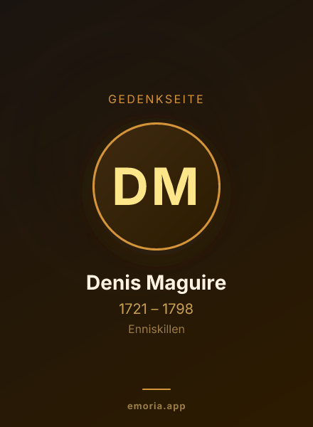 Gedenkportrait von Denis Maguire