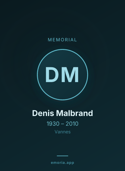 Memorial portrait of Denis Malbrand