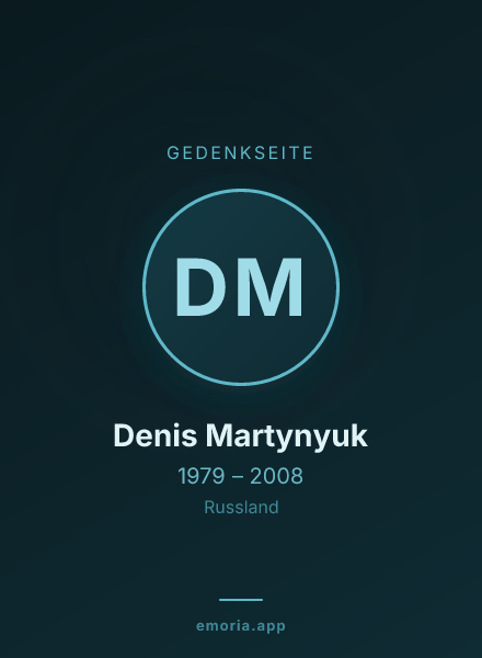 Gedenkportrait von Denis Martynyuk
