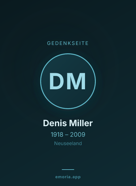 Gedenkportrait von Denis Miller