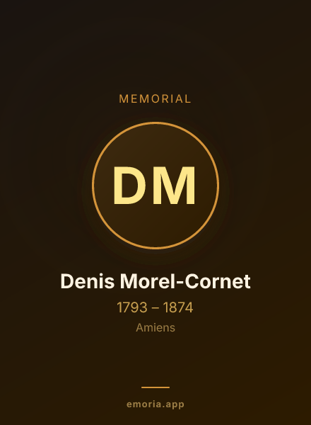Memorial portrait of Denis Morel-Cornet