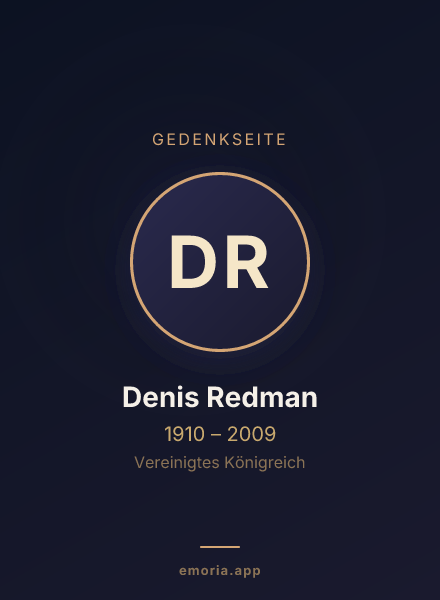 Gedenkportrait von Denis Redman