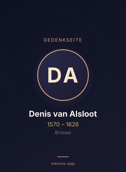 Gedenkportrait von Denis van Alsloot