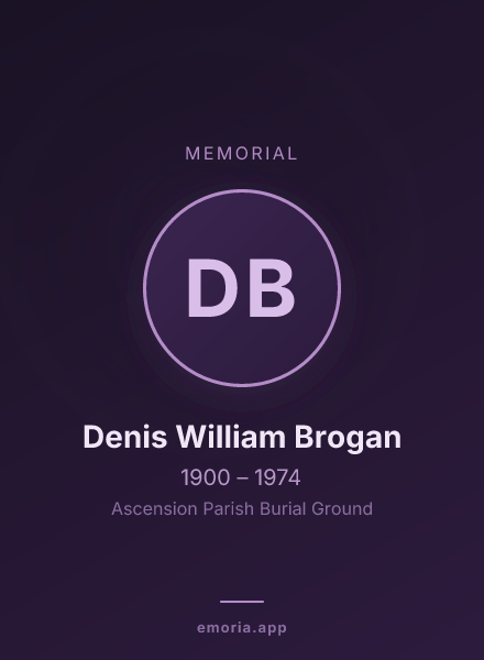 Memorial portrait of Denis William Brogan