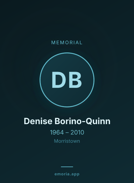 Memorial portrait of Denise Borino-Quinn