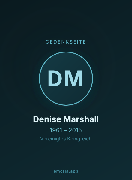 Gedenkportrait von Denise Marshall