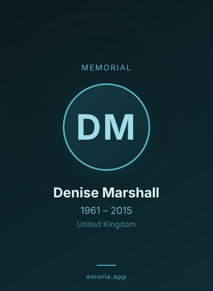 Memorial portrait of Denise Marshall