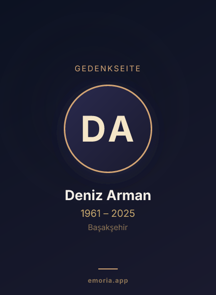 Gedenkportrait von Deniz Arman