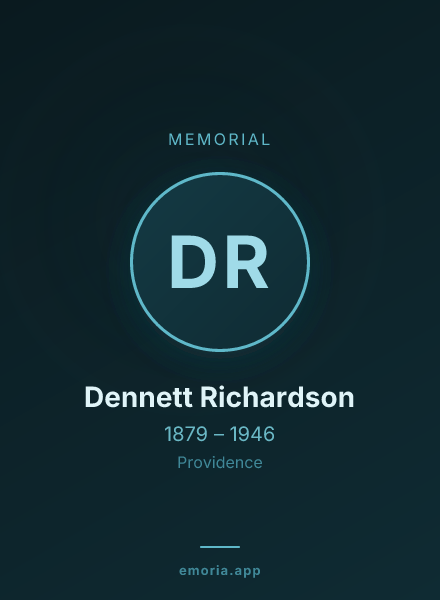 Memorial portrait of Dennett Richardson