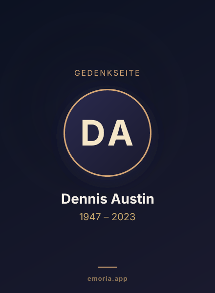 Gedenkportrait von Dennis Austin