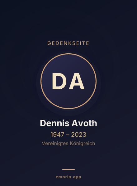 Gedenkportrait von Dennis Avoth