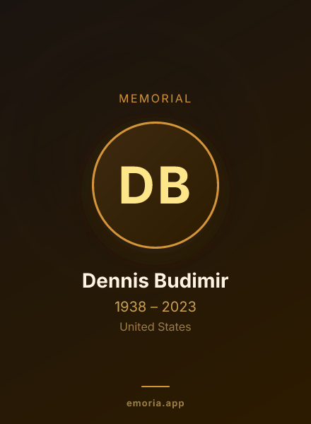 Memorial portrait of Dennis Budimir